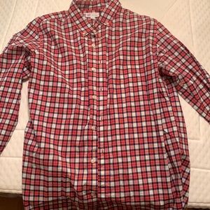 Red Checker Long Sleeve Button Down